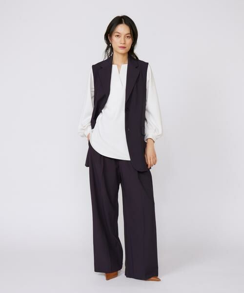 INED / イネド Tシャツ | 《大きいサイズ》ボリュームスリーブスキッパーブラウス | 詳細5