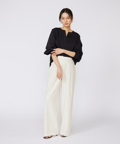 INED / イネド Tシャツ | 《大きいサイズ》ボリュームスリーブスキッパーブラウス | 詳細8