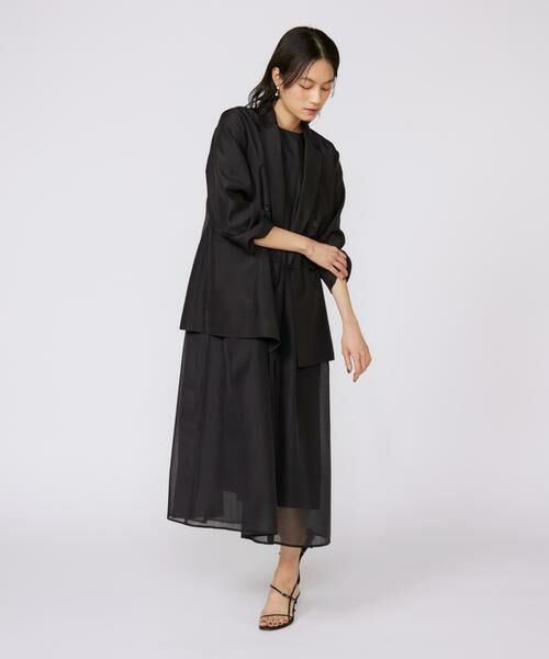 INED / イネド ミニ丈・ひざ丈ワンピース | 《大きいサイズ》シアーワンピース | 詳細14