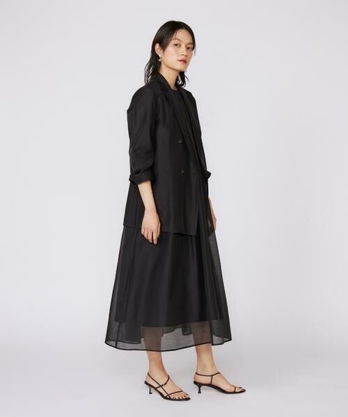 INED / イネド ミニ丈・ひざ丈ワンピース | 《大きいサイズ》シアーワンピース | 詳細15