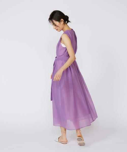 INED / イネド ミニ丈・ひざ丈ワンピース | 《大きいサイズ》シアーワンピース | 詳細3