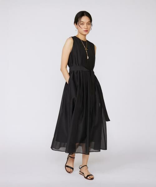 INED / イネド ミニ丈・ひざ丈ワンピース | 《大きいサイズ》シアーワンピース | 詳細8