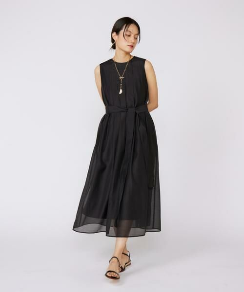 INED / イネド ミニ丈・ひざ丈ワンピース | 《大きいサイズ》シアーワンピース | 詳細9