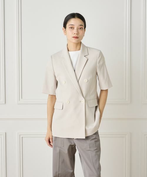 iroha 様　seaRibbon ハーフスリーブジャケットwt UJOH｜2ボタンハーフスリーブジャケット