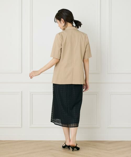 セール】 綿麻ハーフスリーブジャケット （テーラードジャケット