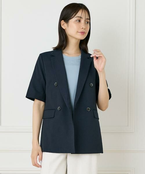 新品未使用　INEDフレンチスリーブジャケット　ジレ INED｜フレンチスリーブジャケット | Rakuten Fashion(楽天