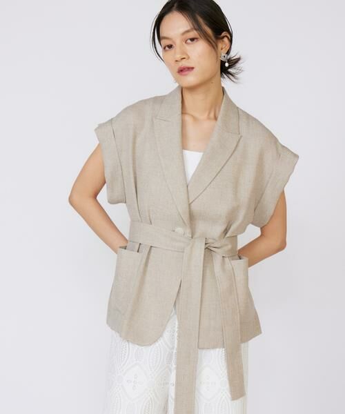 INED / イネド テーラードジャケット | フレンチスリーブジャケット | 詳細1