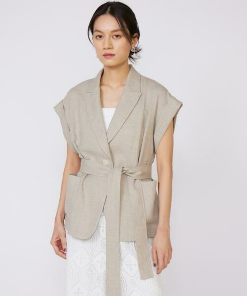 INED / イネド テーラードジャケット | 《大きいサイズ》フレンチスリーブジャケット | 詳細11