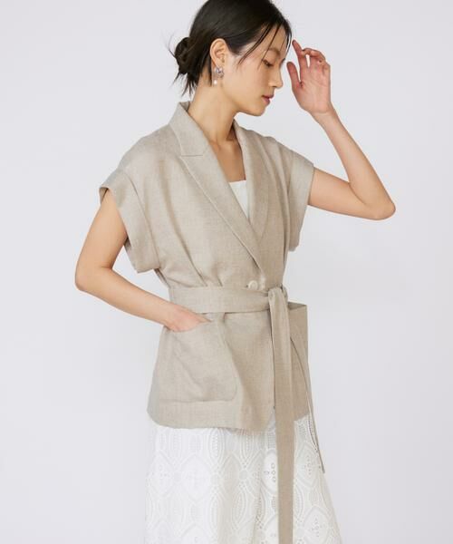 INED / イネド テーラードジャケット | 《大きいサイズ》フレンチスリーブジャケット | 詳細12