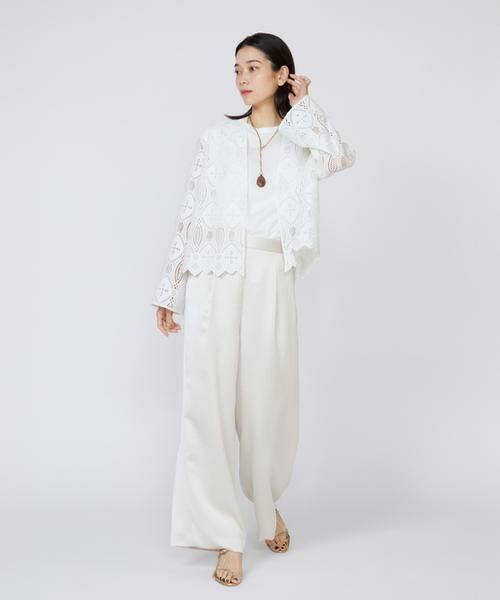 IENA ノーカラージャケット　ホワイト IENA（イエナ）｜ノーカラージャケット一覧 - WEAR