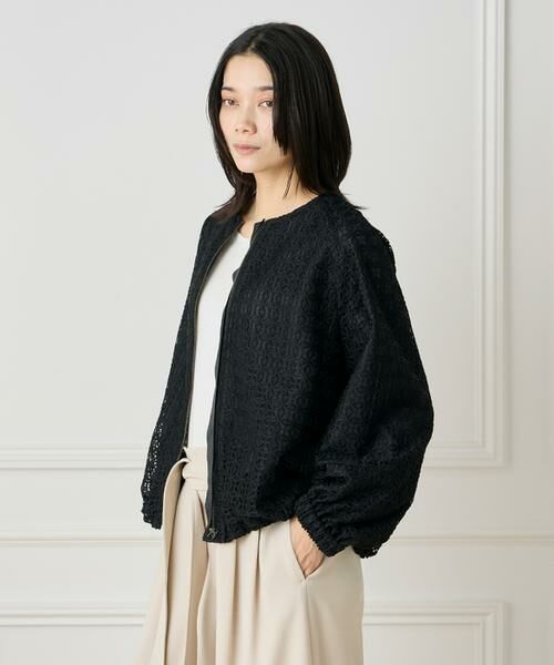 INED / イネド ブルゾン | 《大きいサイズ》ラグランレースブルゾン | 詳細8