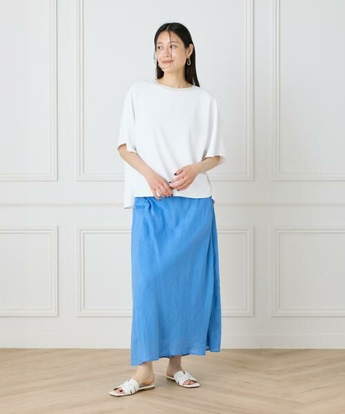 INED / イネド ロング・マキシ丈スカート | リネンバイヤススカート | 詳細23