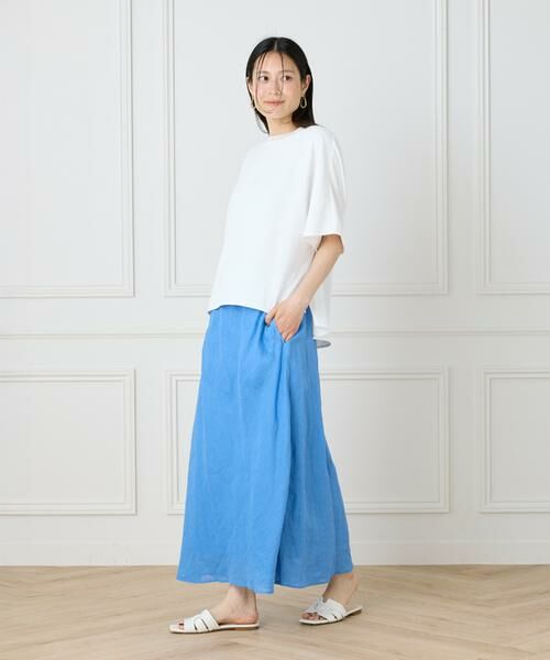 INED / イネド ロング・マキシ丈スカート | リネンバイヤススカート | 詳細25