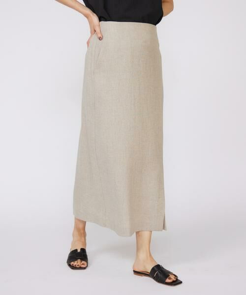 INED / イネド ミニ・ひざ丈スカート | ラップ風スカート | 詳細10