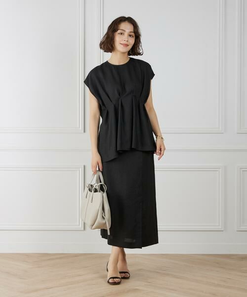 INED / イネド ミニ・ひざ丈スカート | ラップ風スカート | 詳細6