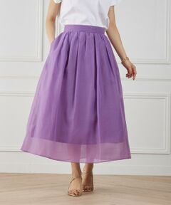 INED / イネド ミニ・ひざ丈スカート | 《大きいサイズ》シアースカート