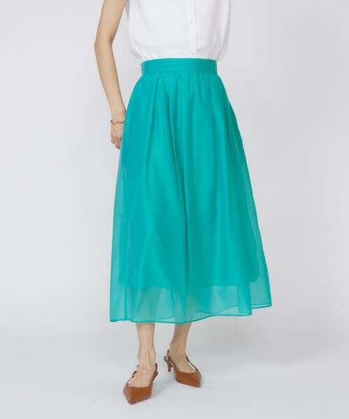 INED / イネド ミニ・ひざ丈スカート | 《大きいサイズ》シアースカート | 詳細13