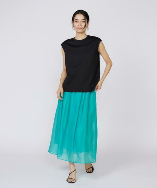 INED / イネド ミニ・ひざ丈スカート | 《大きいサイズ》シアースカート | 詳細5
