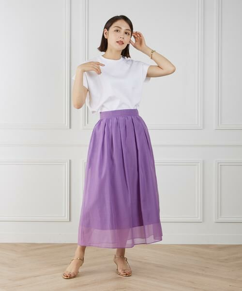 INED / イネド ミニ・ひざ丈スカート | 《大きいサイズ》シアースカート | 詳細24