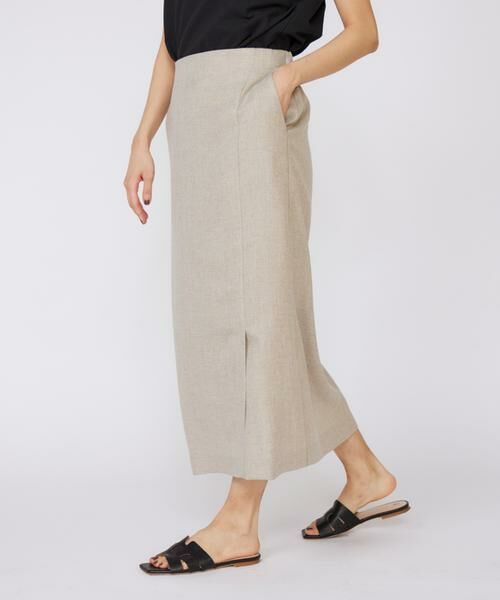 INED / イネド ミニ・ひざ丈スカート | 《大きいサイズ》ラップ風スカート | 詳細11