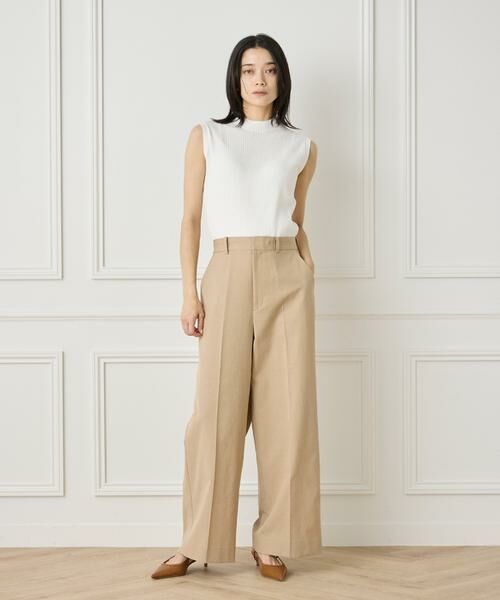 INED / イネド その他パンツ | 綿麻セミワイドパンツ | 詳細2