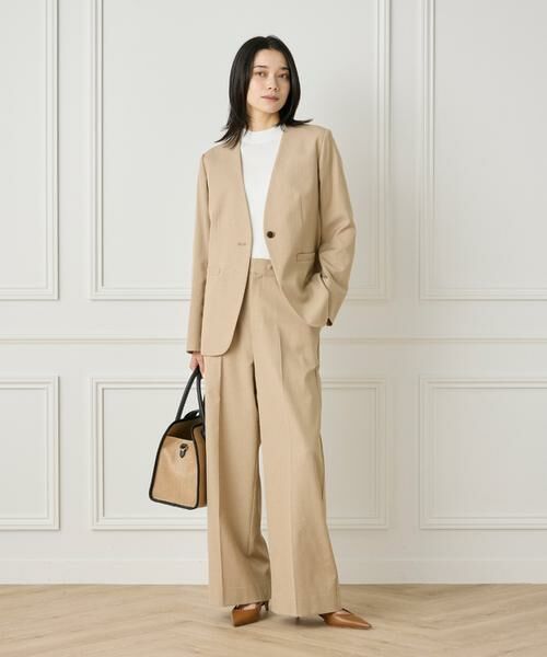 INED / イネド その他パンツ | 綿麻セミワイドパンツ | 詳細5