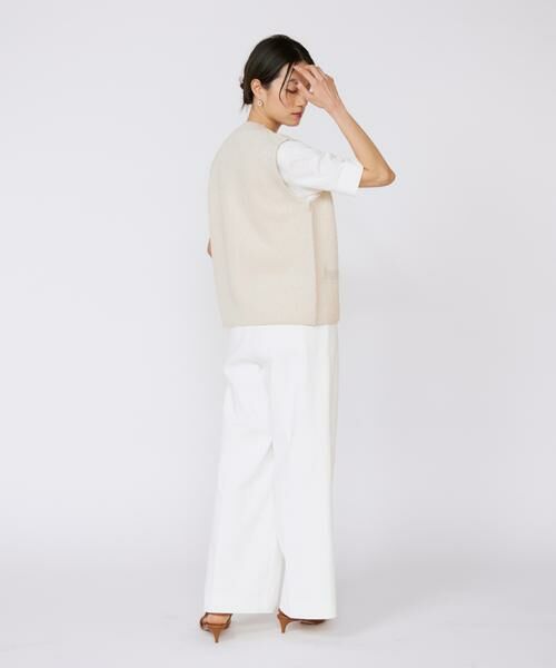 INED / イネド スラックス・ドレスパンツ | シェルタリングドライ美脚ワイドパンツ | 詳細13