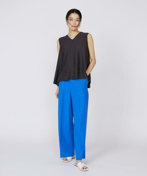 INED / イネド スラックス・ドレスパンツ | シェルタリングドライ美脚ワイドパンツ | 詳細2