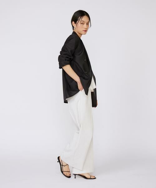 INED / イネド スラックス・ドレスパンツ | シェルタリングドライ美脚ワイドパンツ | 詳細6