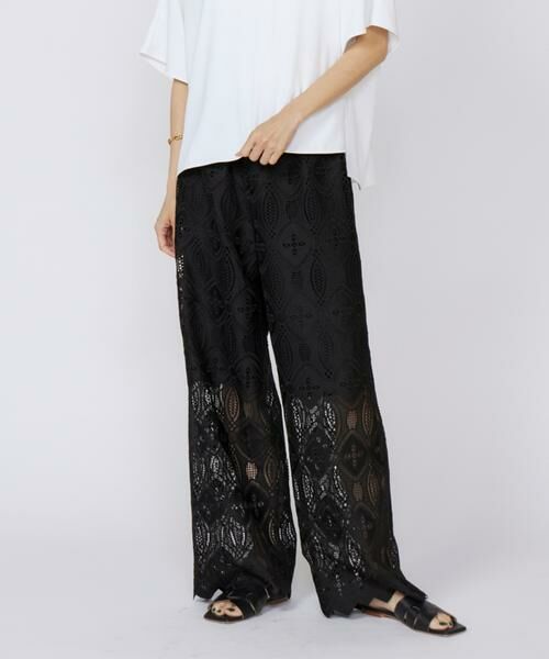 INED / イネド その他パンツ | レースパンツ(ブラック)