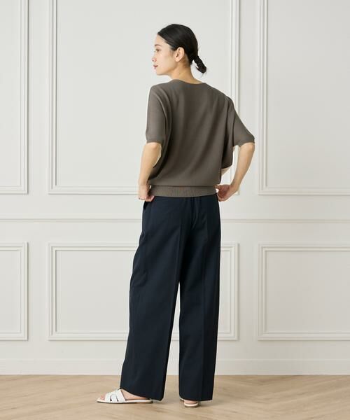 INED / イネド その他パンツ | 《大きいサイズ》綿麻セミワイドパンツ | 詳細13