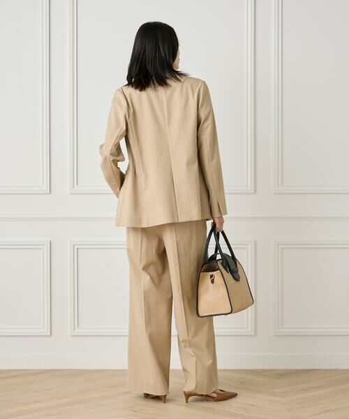 INED / イネド その他パンツ | 《大きいサイズ》綿麻セミワイドパンツ | 詳細9