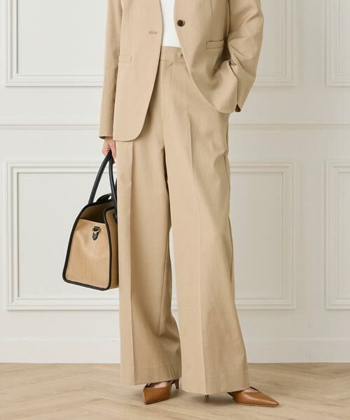 INED / イネド その他パンツ | 《大きいサイズ》綿麻セミワイドパンツ | 詳細15
