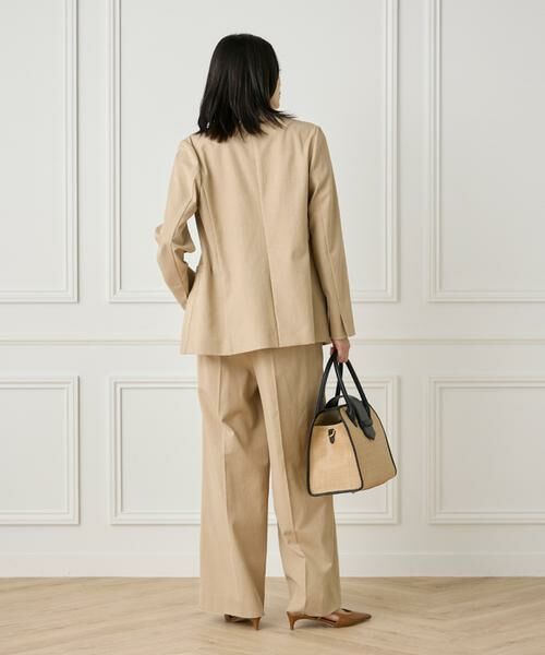 INED / イネド その他パンツ | 《大きいサイズ》綿麻セミワイドパンツ | 詳細21