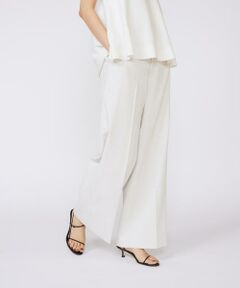 INED / イネド スラックス・ドレスパンツ | 《大きいサイズ》シェルタリングドライ美脚ワイドパンツ