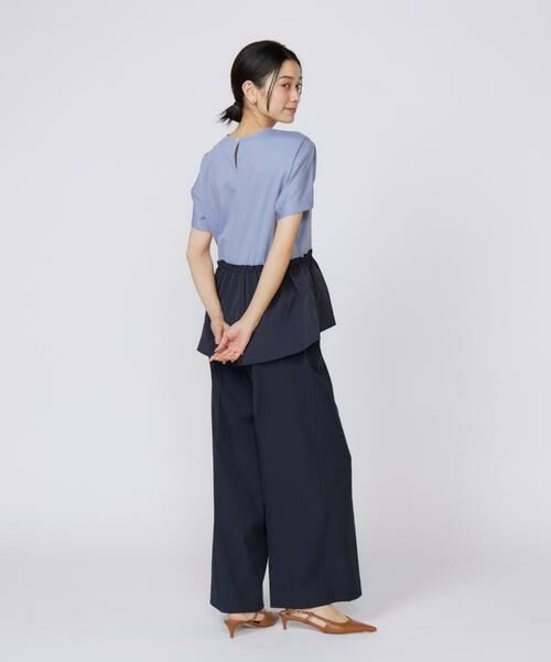 INED / イネド スラックス・ドレスパンツ | 《大きいサイズ》シェルタリングドライ美脚ワイドパンツ | 詳細10