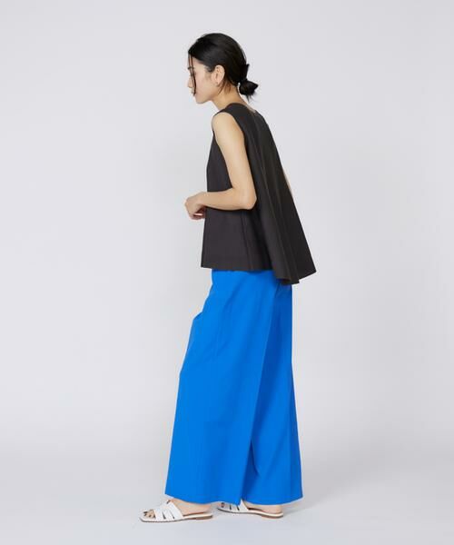 INED / イネド スラックス・ドレスパンツ | 《大きいサイズ》シェルタリングドライ美脚ワイドパンツ | 詳細3