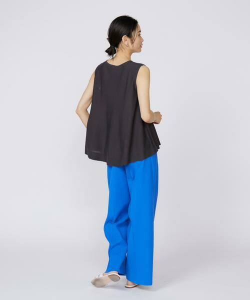 INED / イネド スラックス・ドレスパンツ | 《大きいサイズ》シェルタリングドライ美脚ワイドパンツ | 詳細4