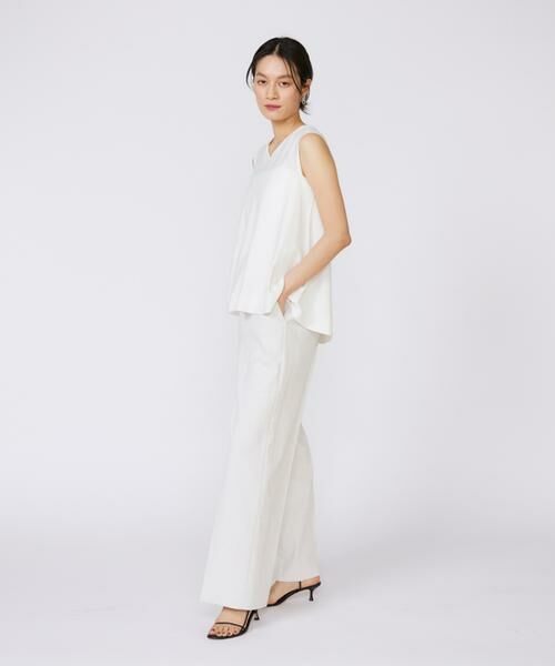 INED / イネド スラックス・ドレスパンツ | 《大きいサイズ》シェルタリングドライ美脚ワイドパンツ | 詳細5