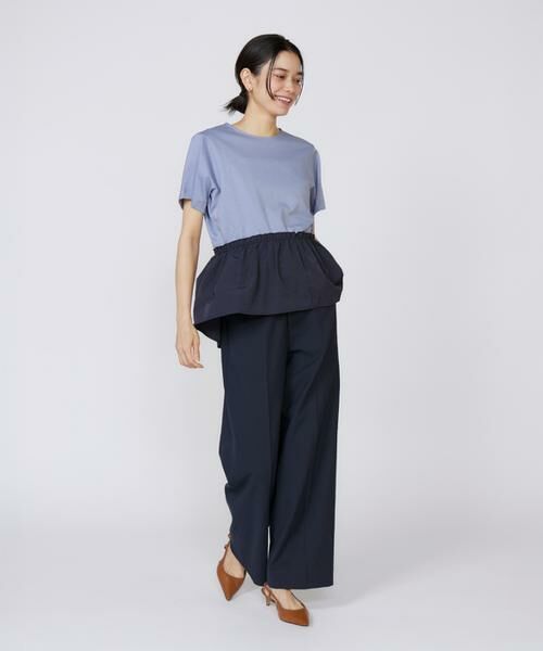 INED / イネド スラックス・ドレスパンツ | 《大きいサイズ》シェルタリングドライ美脚ワイドパンツ | 詳細9
