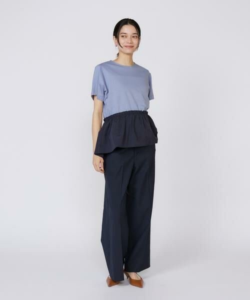 INED / イネド スラックス・ドレスパンツ | 《大きいサイズ》シェルタリングドライ美脚ワイドパンツ | 詳細21