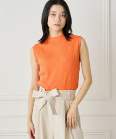 INED / イネド ベスト | ノースリーブワイドリブニット