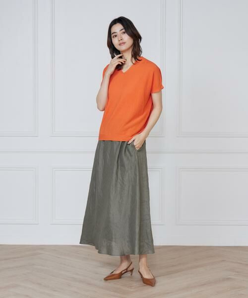 INED / イネド ニット・セーター | 《WEB限定》鹿の子編みVネックサマーニット《Cuoo》 | 詳細10