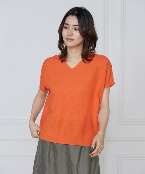 INED / イネド ニット・セーター | 《WEB限定》鹿の子編みVネックサマーニット《Cuoo》 | 詳細13