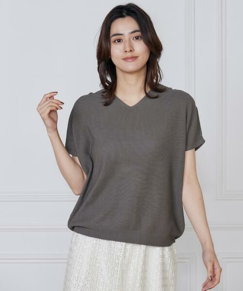 INED / イネド ニット・セーター | 《WEB限定》鹿の子編みVネックサマーニット《Cuoo》 | 詳細14