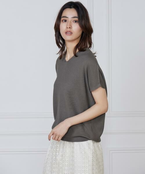 INED / イネド ニット・セーター | 《WEB限定》鹿の子編みVネックサマーニット《Cuoo》 | 詳細15