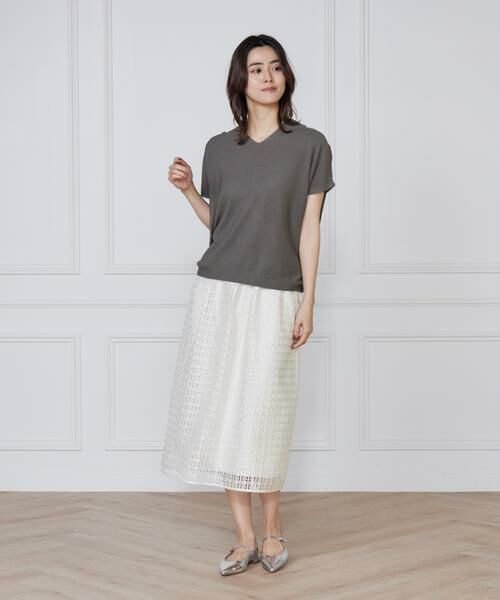 INED / イネド ニット・セーター | 《WEB限定》鹿の子編みVネックサマーニット《Cuoo》 | 詳細6