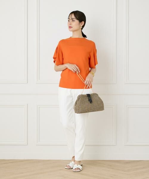 INED / イネド ニット・セーター | 《WEB限定》ガーター編みフレアスリーブサマーニット《Cuoo》 | 詳細10