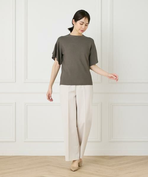 INED / イネド ニット・セーター | 《WEB限定》ガーター編みフレアスリーブサマーニット《Cuoo》 | 詳細12