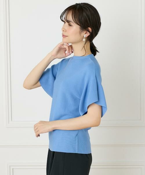 INED / イネド ニット・セーター | 《WEB限定》ガーター編みフレアスリーブサマーニット《Cuoo》 | 詳細15